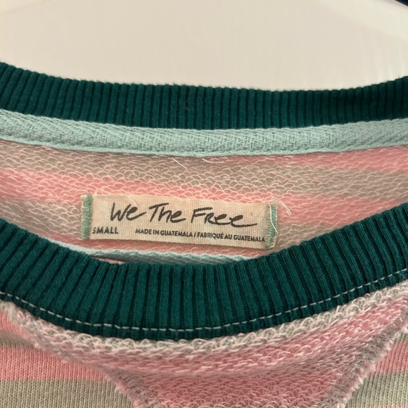 Free People Classic Striped Oversized Crewneck - Picture 2 of 5